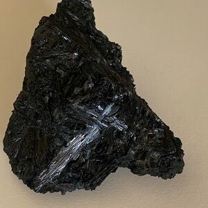 Raw Black Tourmaline (Schorl) Cluster Specimen | High Luster | 222g